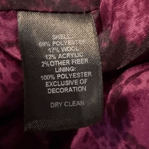 White House Black Market Wool Blend Tweed Pencil Skirt Black White Size 00 - Picture 8 of 11